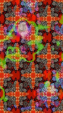 Nazik, narin çiçek arkaplanı. Kırmızı ve kahverengi renkte çiçekler. Raster çiçek desenli ve çiçekli..