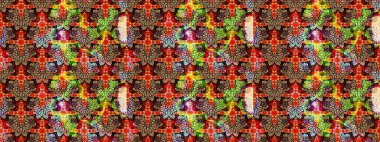 Sevimli küçük çiçek desenle. Raster resim. Çiçek desenli çiçek ve yaprakları ile.