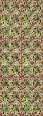 El yapımı çiçek ve bitki koleksiyonu. Robot resim stilinde nötr ve bej renklerde. Şirin karalama çiçekleri olan kusursuz çiçek desenleri. Raster illüstrasyonu. Raster illüstrasyonu.