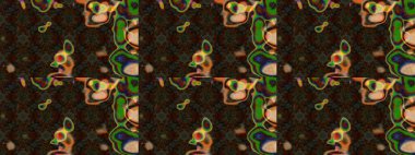 Sevgililer günü ve tebrik kartı konsepti için şık bir davetiye. Üst manzara, yumuşak stil. Çiçek kompozisyonu, el boyası, hassas şablon. Kahverengi, gri ve yeşil renklerde manzaralı çiçek deseni.