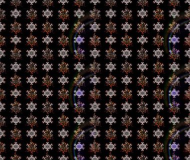 Şirin çiçekler. Çizgi çizimi kalıbı. Raster Moda kumaş deseni.