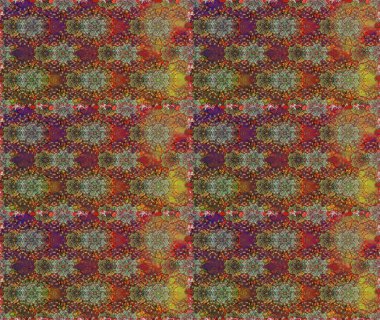 Çiçeksel kahverengi, pürüzsüz desen. Raster çiçek izi. Klasik taslak çizimi. Raster Yumuşak kumaş deseni.