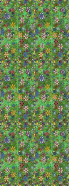 Doğum günü kartı ya da düğün davetiyesi. Çiçekli tebrik kartı. Suluboya çiçek buketi. Çiçek arkaplan. Raster illüstrasyonu. Yeşil ve kahverengi renklerde.