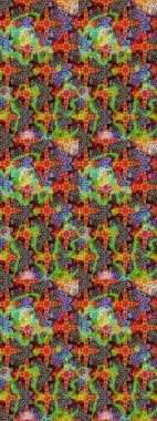 Yeşil ve kahverengi renkte çiçekler olan bir çiçek deseni çiz. Suluboya tarzında yeşil ve kahverengi renkte çiçekler.