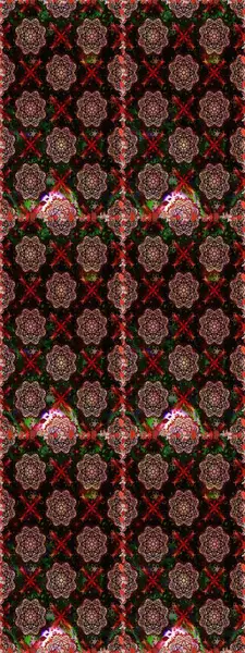 Siyah renkler ve parlak çiçekler üzerinde soyut, pürüzsüz desen. Çiçeksel elementlerle süslenmiş zarif raster dokusu. Küçük çiçekte şirin bir çiçek deseni var..