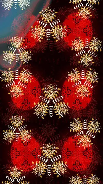 Düz Çiçek Elementleri Tasarımı. Renkli Bahar Teması eskiz kalıbı. Chichi 'nin kumaş kalıbını çiz. Çiçek deseni. Raster illüstrasyonu.