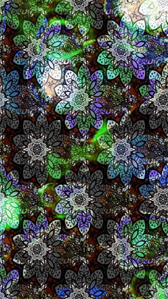 Moda baskıları için zarif bir şablon. Küçük çiçekte güzel bir desen. Robot resim. Küçük renkli çiçekler. Motley illüstrasyonu. Çiçekli bahar çiçekleri.