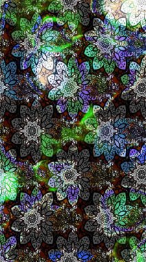 Moda baskıları için zarif bir şablon. Küçük çiçekte güzel bir desen. Robot resim. Küçük renkli çiçekler. Motley illüstrasyonu. Çiçekli bahar çiçekleri.