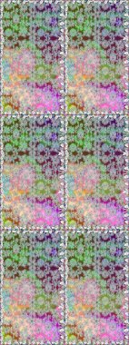 Kabile sanatı boho baskısı, klasik çiçek arkaplanı. Arkaplan dokusu, duvar kâğıdı, çiçek teması tarafsız renklerde. Soyut etnik raster pürüzsüz desen.