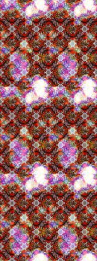 Raster illüstrasyonu. El çizimi çiçekli soyut çizim kalıbı. Renkli çiçekler.