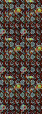 Kahverengi ve kırmızı renkte çiçekler. Çiçekli eskiz çizimi. Renkli Yaz Temalı eskiz kalıbı. Düz Çiçek Elementleri Tasarımı.