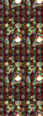 Küçük çiçekteki sevimli çiçek deseni. Tony 'nin kumaş kalıbını çiz. Modaya uygun kumaş deseni. Raster illüstrasyonu.