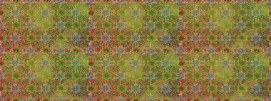 Nazikçe, güzel çiçek arkaplanı. Çiçekli karalama şeklinde Raster çiçek deseni. Yeşil ve kahverengi renkte çiçekler.