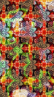 Renkli Bahar Teması eskiz kalıbı. Düz Çiçek Elementleri Tasarımı. Parlak arkaplan eskiz desenli çiçekli fantezi tasarımı.