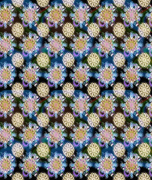 Nazik, narin çiçek arkaplanı. Tarafsız ve mavi renkte çiçekler. Raster çiçek desenli ve çiçekli..