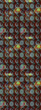 Kahverengi ve kırmızı renkte çiçekler. Çiçekli eskiz çizimi. Renkli Yaz Temalı eskiz kalıbı. Düz Çiçek Elementleri Tasarımı.