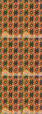 Kahverengi renklerde ve altın elementlerle. Raster oryantal süs. Kusursuz altın desen.