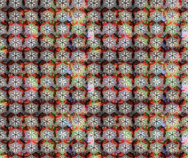 Gri renkli etnik çiçekli zarif eskiz deseni. Raster Çiçek İllüstrasyonu güzel tekstil..