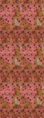 Küçük ölçekli çiçek basit şirin desende. Üretim, duvar kağıdı, baskı, hediye paketi ve scrapbooking Tekstil veya kitap için çiçek sorunsuz arka plan kapsar. Raster illüstrasyon.