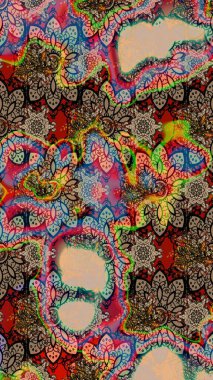 Nazik romantik baskı. Tatil havası. Bahar mevsimi. Raster güzel bir çiçek deseni çiziyor..