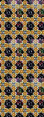 Çiçekli bahar çiçekleri. Küçük çiçekte güzel bir desen. Küçük renkli çiçekler. Robot resim. Motley illüstrasyonu. Moda baskıları için zarif bir şablon.