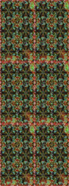 Çizgi sanatı tasarım şablonu için kusursuz sınır. Doğu tarzı element. Davetiyeler, kartlar, web sayfası için Raster illüstrasyon. Altın desenli çiçek dekoru. Kahverengi renklerde altın element.