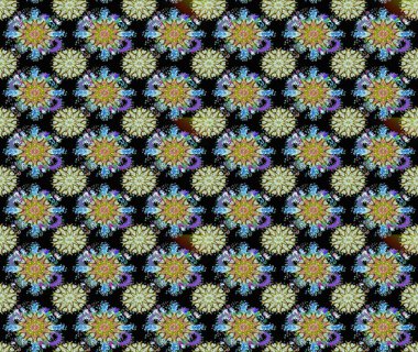 Çiçeksiz desenli nakış işlemeli gelincikler ve vadideki zambaklar. Tekstil tasarımı için siyah ve nötr renklerde geleneksel halk çiçekleri buketi.