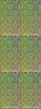 Karalama çiçekleri kusursuz desen. Sanat insana ilham verir ve doğal bir şekilde çiçek bırakır. Raster deseni. Yeşil ve nötr el çizimi desen.