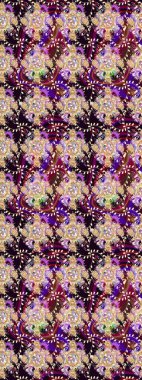 Düz Çiçek Elementleri Tasarımı. Çiçeksel fantezi tasarımı ve parlak bir arka plan çizimi. Renkli Bahar Teması çizim şablonu.