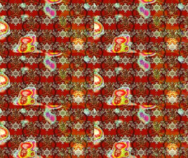 Elle çizilmiş. Doodle çiçekler ve dalları, otlar ve çiçekler. Güzel kumaş deseni. Raster illüstrasyon.