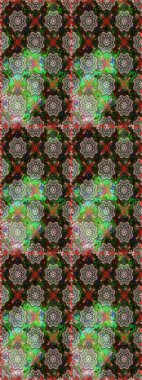 Raster düz çiçekleri pürüzsüz desen. Hediye ambalaj kağıdı, tebrik kartları, posterler ve pankart tasarımı. Gri ve yeşil renkte çiçekler.