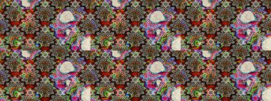 Raster kına dövme tarzı. Kullanılabilir Tekstil, tebrik kartı, boyama kitabı, telefon durumda yazdırma için. Hint çiçek desenli madalyon desen. Etnik Mandala süsleme.