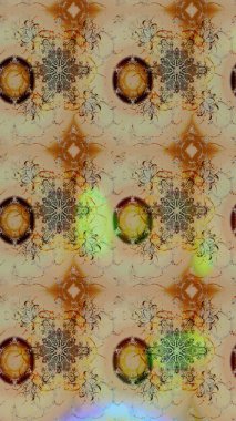 Soyut etnik raster çizim kalıbı. Arkaplan dokusu, duvar kağıdı, çiçek temalı renkler. Kabile sanatı boho baskısı, klasik çiçek arkaplanı.