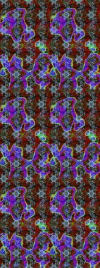 Raster Hip kumaş deseni. Eskiz Vintage Çiçek Deseni.