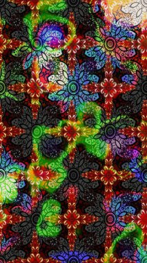 Küçük renkli çiçekler. Moda baskıları için zarif bir şablon. Siyah ve gri çiçekli bahar çiçekleri. Motley illüstrasyonu. Küçük çiçekte şirin desenler.