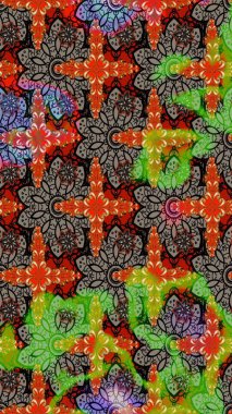 Raster kına dövme tarzı. Kullanılabilir Tekstil, tebrik kartı, boyama kitabı, telefon durumda yazdırma için. Hint çiçek desenli madalyon desen. Etnik Mandala süsleme.