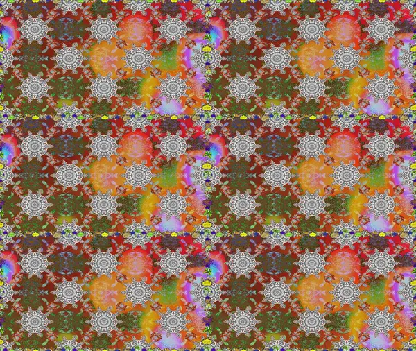 Raster Hip kumaş deseni. Kusursuz Vintage Çiçek Deseni.