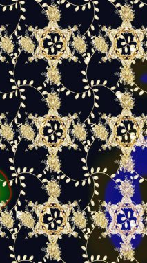 Düz Çiçek Elementleri Tasarımı. Renkli Yaz Temalı eskiz kalıbı. Yazdır. Raster çiçekli arka plan. Güzel eskiz şekli. Şirin kumaş deseni.