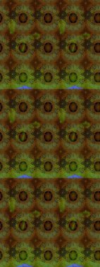 Eski usul. Miles Fleur, süslü püslü bir süs. Kumaş, tekstil, duvar kağıdı baskısı için. Eskiz geçmişi. Raster illüstrasyonu. Tomurcukları papatya çiçekleri olan sevimli bir çiçek deseni..