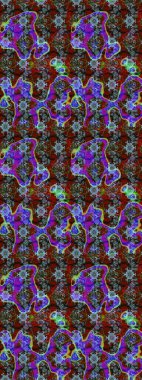 Raster Hip kumaş deseni. Eskiz Vintage Çiçek Deseni.