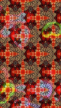 Doğal kozmetik ürünleri, parfüm, çiçekçi dükkanı için bahar ihalesi tasarımı. Karşılama ya da düğün geçmişi olarak kullanılabilir. Kırmızı ve siyah lale çiçekli Raster eskiz deseni. Paket kağıdı için en iyisi..