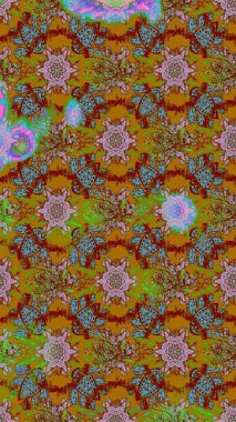 Sanat ilham verici ve kırmızı stil çiçekler ve arka plan bırakır. Karalama çiçekleri çizim kalıbı. Raster deseni. Kahverengi ve kırmızı el çizimi desen.