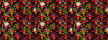 Tekstil, duvar kâğıdı, kapaklar, yüzey, baskı, hediye paketi, hatıra defteri, dekupaj. Küçük yabani çiçeklerdeki halk modelini çiz. Özgürlük stili Millefleur 'lar. Taşralı şıklığı.