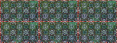 Raster Güzel kumaş deseni. Raster suluboya deseni, narin çiçekler, yeşil ve gri çiçekler, tebrik kartı şablonu..