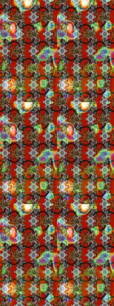 Düz Çiçek Elementleri Tasarımı. Raster illüstrasyonu. Gri, kahverengi ve kırmızı renkte çiçekler. Çiçekli çiçek deseni, suluboya. Renkli Bahar Teması çizim şablonu.