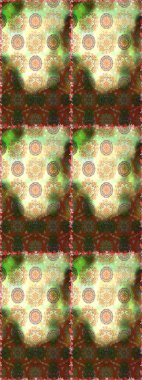 Renkli Bahar Temalı Kusursuz Arkaplan. Raster Şirin kumaş deseni. Kusursuz bir mahsul. Düz Çiçek Elementleri Tasarımı.