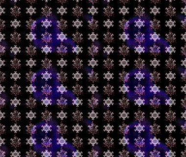 Chichi 'nin kumaş kalıbını çiz. Raster illüstrasyonu. Düz Çiçek Elementleri Tasarımı. Çiçek deseni. Renkli Bahar Teması çizim şablonu.