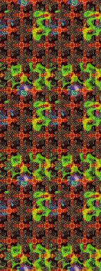 Siyah ve kahverengi renkler üzerine çiçek desenli eskiz, el yapımı papatyalar, papatyalar. Tekrarlayan çiçek arkaplanı, zarif siyah ve kahverengi çiçek duvar kağıdı.