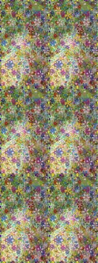 Çiçekli el, pürüzsüz desen çizmiş. Modern gelişim yeşil ve nötr raster arka plan duvar kâğıdı resimleme klasik çizgili iz sürme desenli çiçekler, çiçekli süsler.