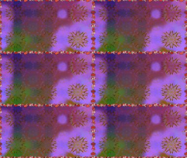 Çiçekler suluboya seamless modeli. Raster şık kumaş deseni.